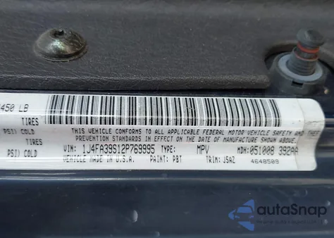 2002 Jeep Wrangler X из США, поврежденный, VIN 1J4FA39S12P769995